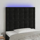 Klassiek LED Hoofdbord voor een Modern Slaapkamergevoel - Zwart / 100 x 5 x 118/128 cm / 1 - Hoofdborden en voetborden