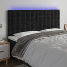 Klassiek LED Hoofdbord voor een Modern Slaapkamergevoel - Zwart / 160 x 5 x 118/128 cm / 1 - Hoofdborden en voetborden