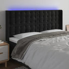 Klassiek LED Hoofdbord voor een Modern Slaapkamergevoel - Zwart / 183 x 16 x 118/128 cm / 1 - Hoofdborden en voetborden