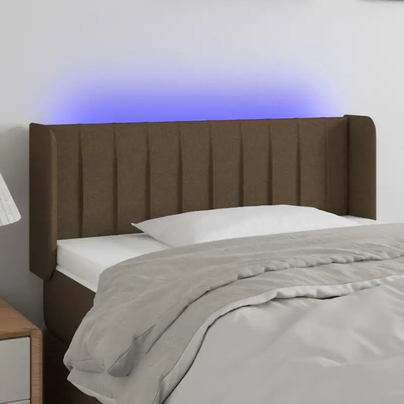 Klassiek LED Hoofdbord voor een moderne slaapkamer - Donkerbruin / 83 x 16 x 78/88 cm / 1 - Hoofdborden en voetborden
