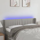 Klassiek LED Hoofdbord voor een moderne slaapkamer - Lichtgrijs / 147 x 16 x 78/88 cm / 1 - Hoofdborden en voetborden