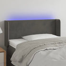 Klassiek LED-hoofdbord voor een moderne slaapkamer uitstraling - Donkergrijs / 103 x 16 x 78/88 cm / 1 - Hoofdborden