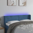 Klassiek LED-hoofdbord voor een moderne slaapkamer uitstraling - Donkerblauw / 147 x 16 x 78/88 cm / 1 - Hoofdborden