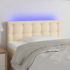 Klassiek LED Hoofdbord voor een moderne slaapkamer uitstraling - Crème / 100 x 5 x 78/88 cm / 1 - Hoofdborden