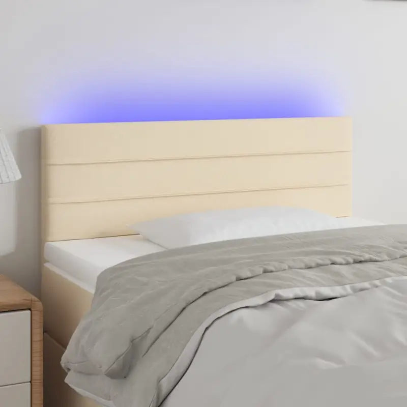 Klassiek LED Hoofdbord voor een moderne slaapkamer uitstraling - Crème / 80 x 5 x 78/88 cm / 1 - Hoofdborden