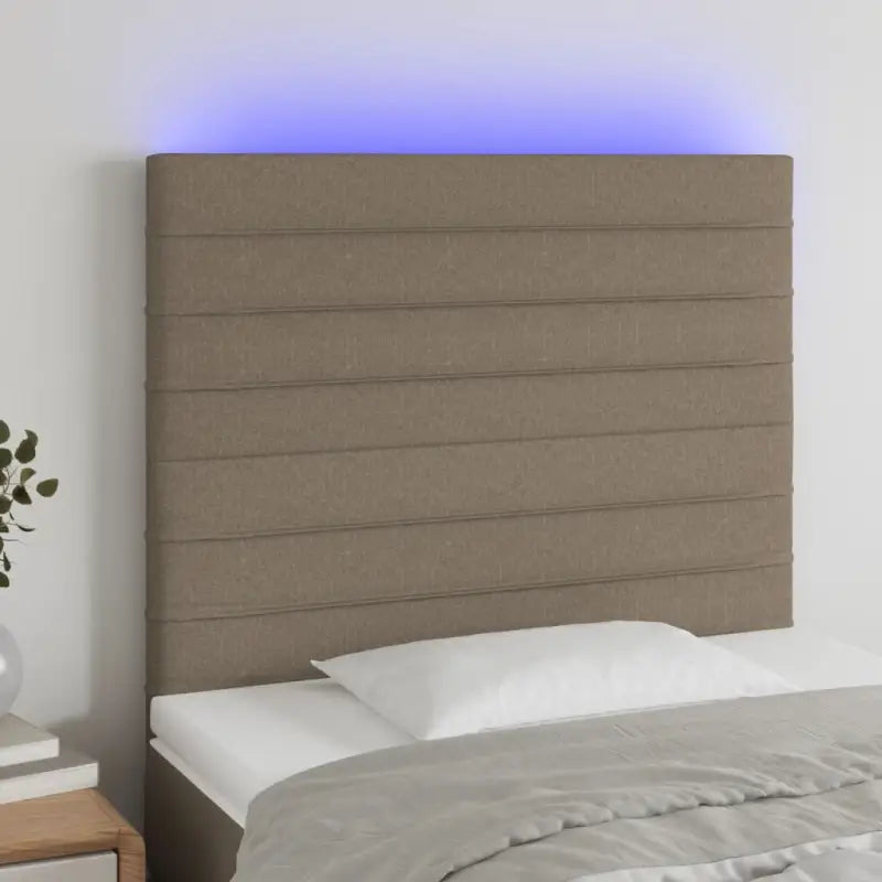 Klassiek LED Hoofdbord voor een moderne slaapkamer uitstraling - Taupe / 80 x 5 x 118/128 cm / 1 - Hoofdborden