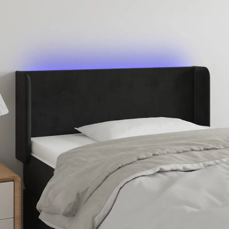 Klassiek LED-hoofdbord voor een moderne slaapkamer uitstraling - Zwart / 93 x 16 x 78/88 cm / 1 - Hoofdborden