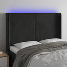 Klassiek LED-hoofdbord voor een moderne slaapkamer uitstraling - Zwart / 147 x 16 x 118/128 cm / 1 - Hoofdborden