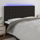 Klassiek LED Hoofdbord voor een moderne slaapkamer uitstraling - Zwart / 180 x 5 x 118/128 cm / 1 - Hoofdborden