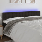 Klassiek LED Hoofdbord voor een moderne slaapkamer uitstraling - Zwart / 180 x 5 x 78/88 cm / 1 - Hoofdborden