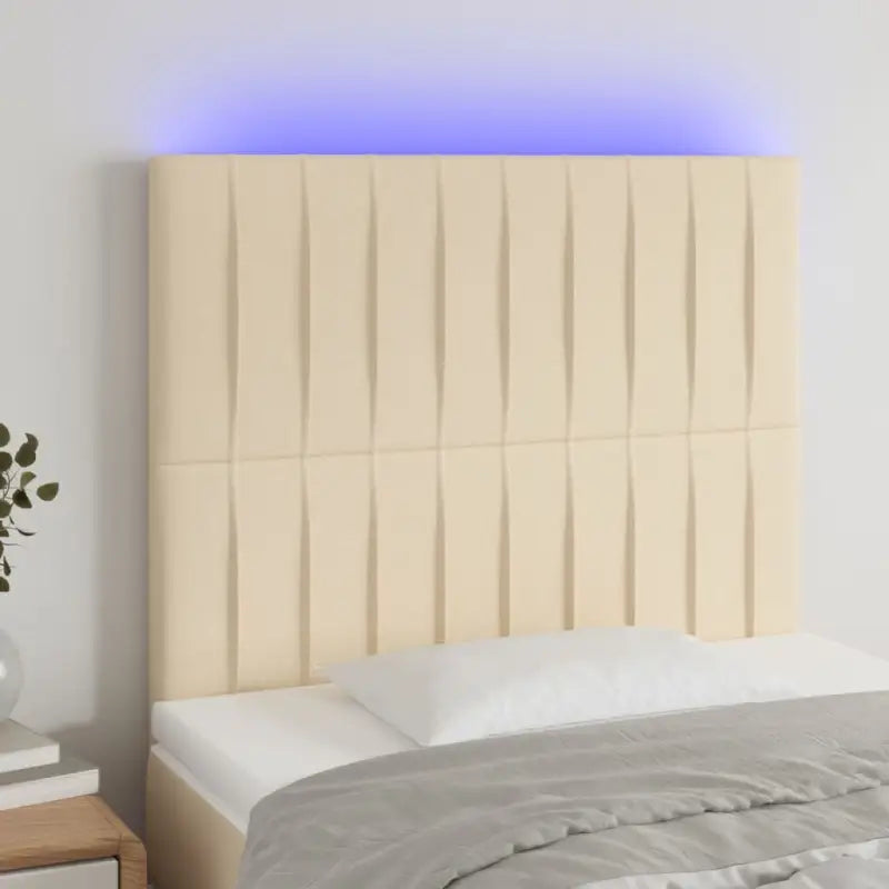 Klassiek LED Hoofdbord voor Moderne Slaapkamer - Crème / 90 x 5 x 118/128 cm / 1 - Hoofdborden en voetborden