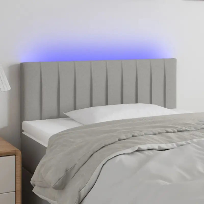Klassiek LED Hoofdbord voor Moderne Slaapkamer - Lichtgrijs / 100 x 5 x 78/88 cm / 1 - Hoofdborden en voetborden