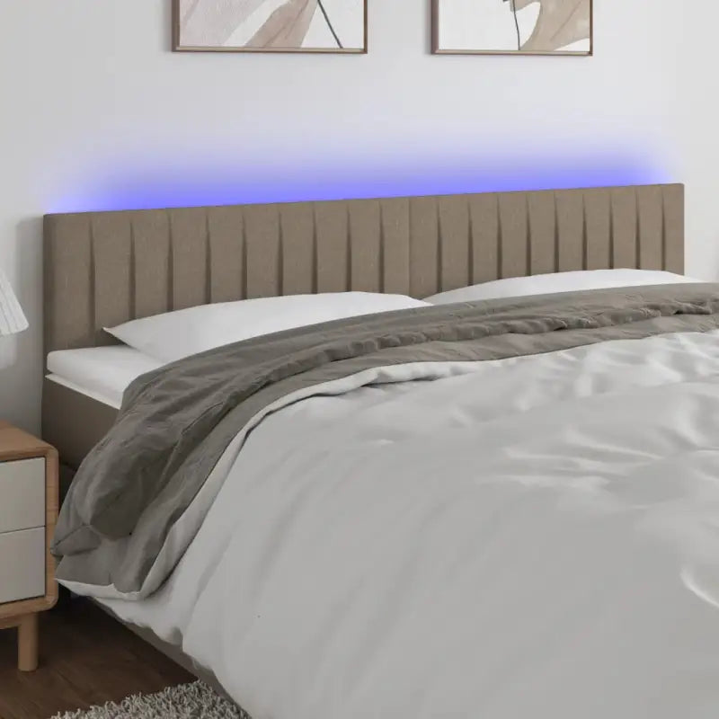 Klassiek LED Hoofdbord voor Moderne Slaapkamer - Taupe / 180 x 5 x 78/88 cm / 1 - Hoofdborden en voetborden