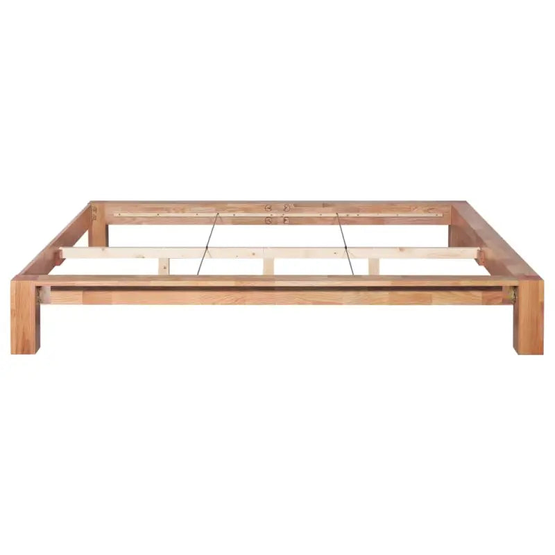 Klassiek massief eikenhouten bedframe met rustieke charme - 160 x 200 cm - Bedden & bedframes