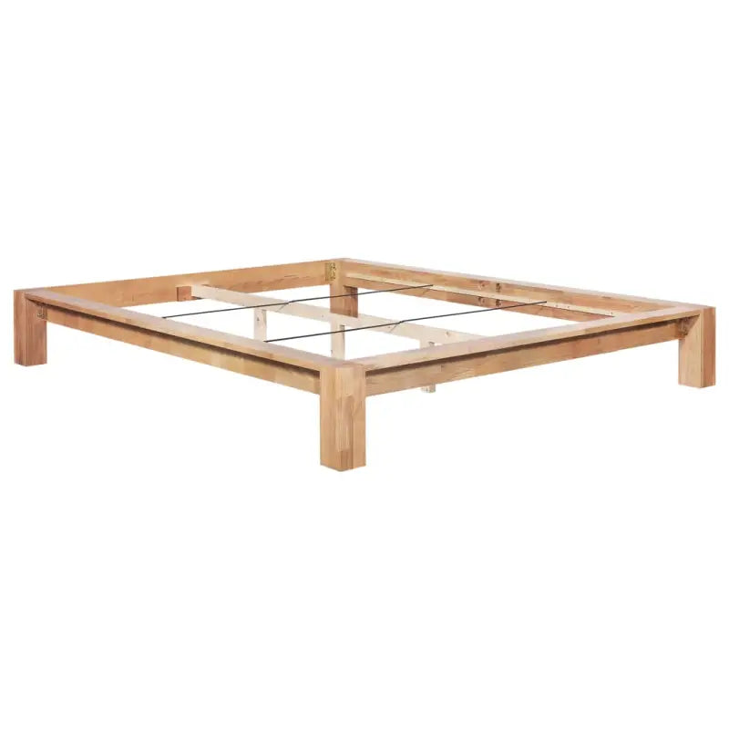 Klassiek massief eikenhouten bedframe met rustieke charme - 160 x 200 cm - Bedden & bedframes