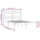 Klassiek massief grenenhout bedframe met levering bevat - Bedden & bedframes