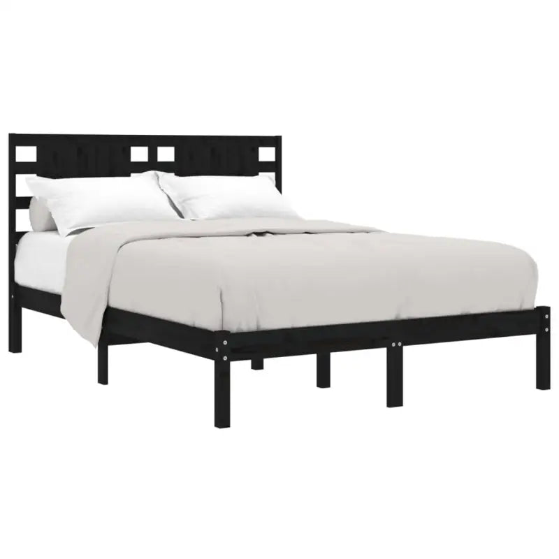 Klassiek massief grenenhouten bedframe met aanvullende ondersteuning - Bedden & bedframes