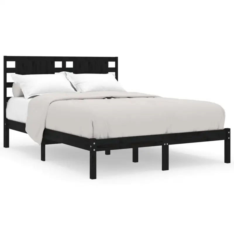 Klassiek massief grenenhouten bedframe met aanvullende ondersteuning - Bedden & bedframes