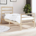 Klassiek massief grenenhouten bedframe met aanvullende ondersteuning - Naturel / 90 x 190 cm - Bedden & bedframes