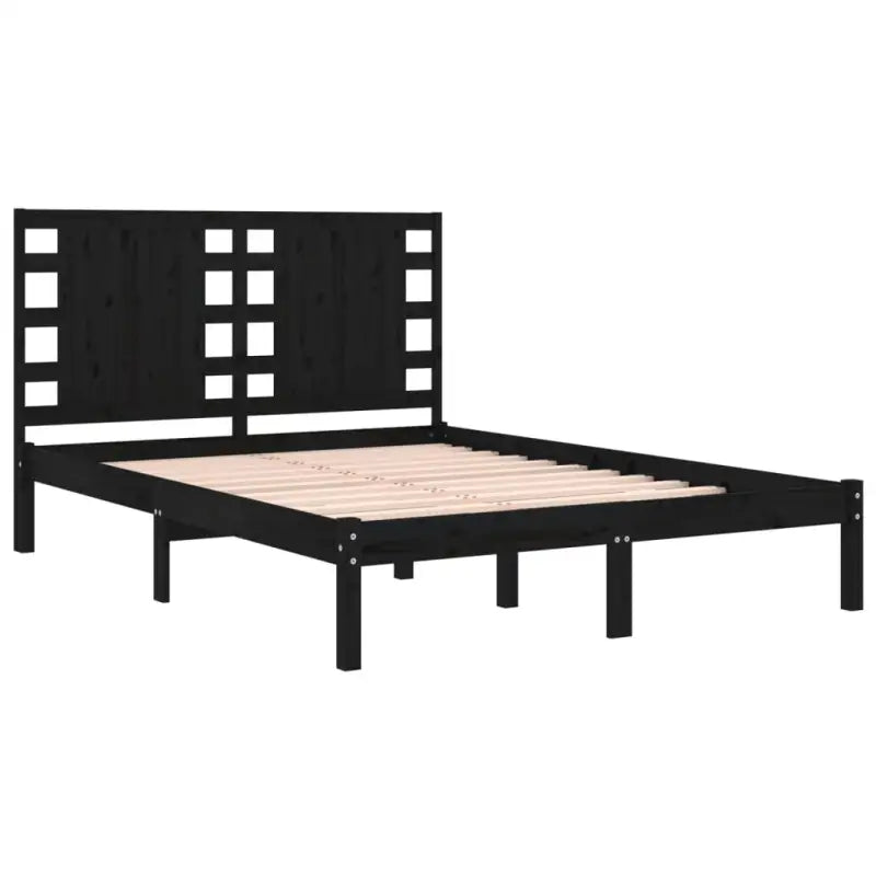 Klassiek massief grenenhouten bedframe met aanvullende ondersteuning - Bedden & bedframes