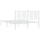 Klassiek metalen bedframe met extra opbergruimte en metalen latten - Bedden & bedframes