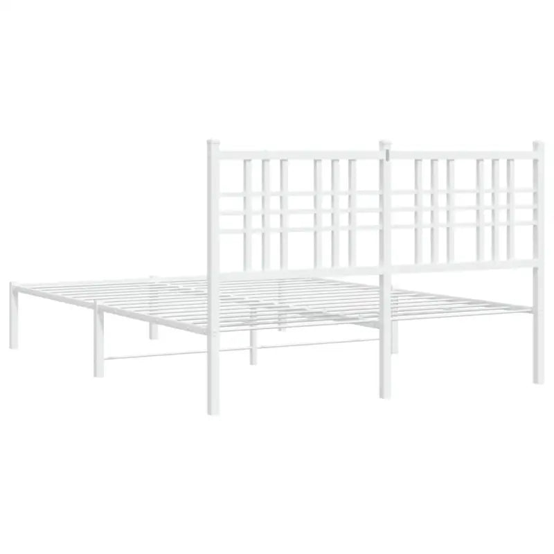 Klassiek metalen bedframe met extra opbergruimte en metalen latten - Bedden & bedframes