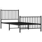 Klassiek metalen bedframe met extra opbergruimte en metalen latten - Bedden & bedframes