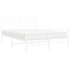 Klassiek metalen bedframe met extra opbergruimte en metalen latten - Bedden & bedframes