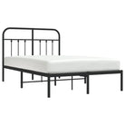 Klassiek metalen bedframe met extra opbergruimte en metalen latten - Bedden & bedframes