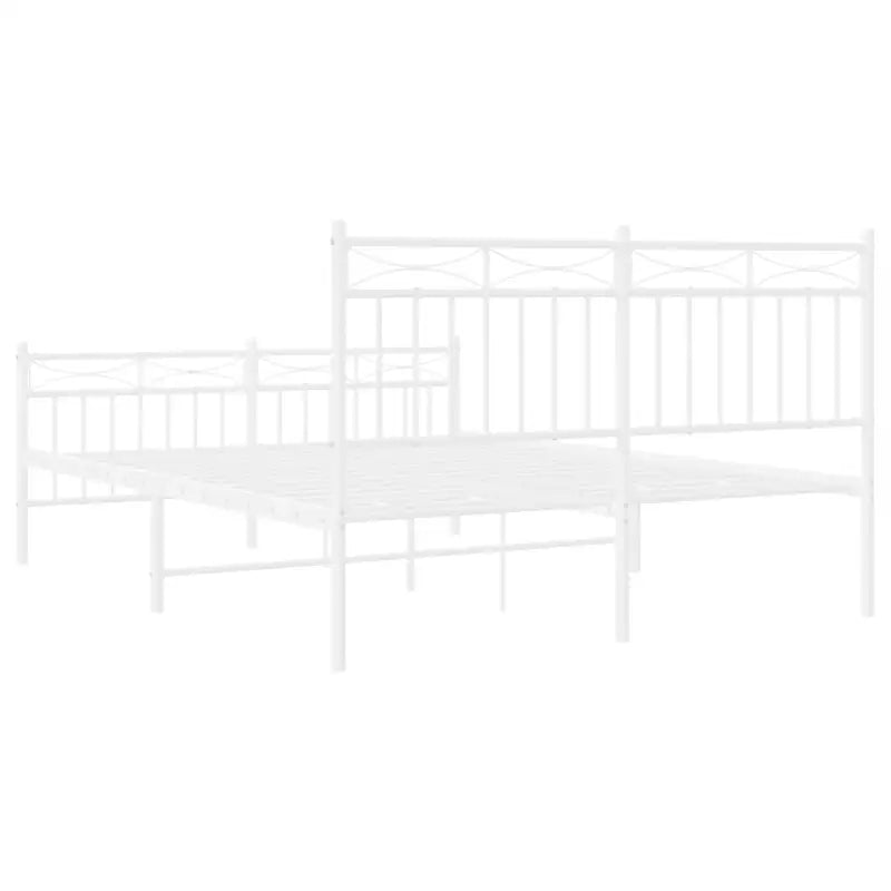 Klassiek metalen bedframe met extra opbergruimte en metalen latten - Bedden & bedframes