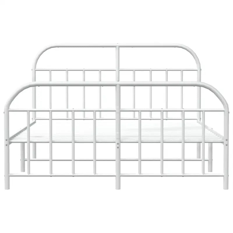 Klassiek metalen bedframe met extra opbergruimte en metalen latten - Bedden & bedframes
