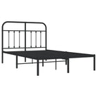 Klassiek metalen bedframe met extra opbergruimte en metalen latten - Bedden & bedframes