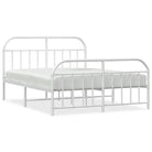 Klassiek metalen bedframe met extra opbergruimte en metalen latten - Bedden & bedframes