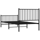 Klassiek metalen bedframe met extra opbergruimte en metalen latten - Bedden & bedframes