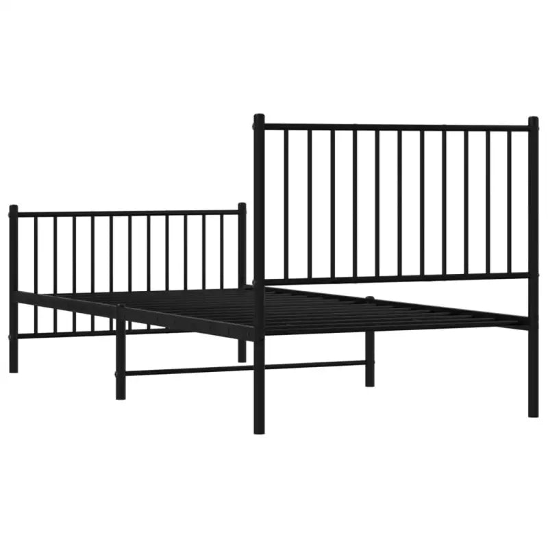 Klassiek metalen bedframe met extra opbergruimte en metalen latten - Bedden & bedframes