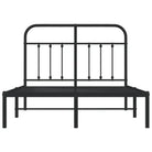 Klassiek metalen bedframe met extra opbergruimte en metalen latten - Bedden & bedframes