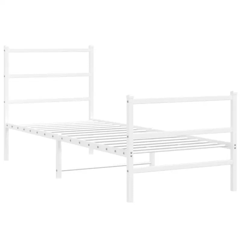 Klassiek metalen bedframe met extra opbergruimte en metalen latten - Bedden & bedframes
