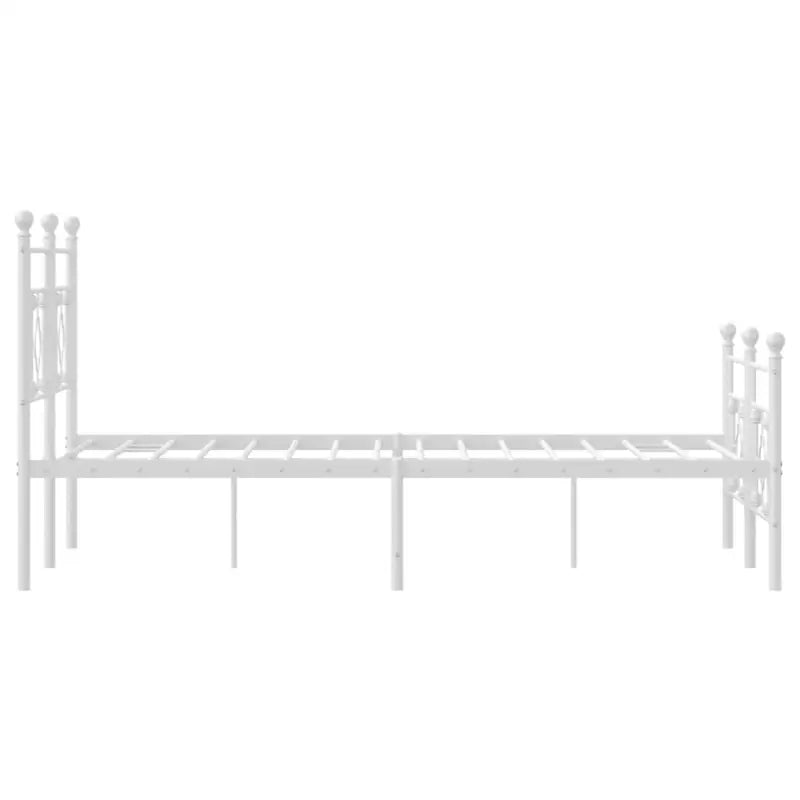 Klassiek metalen bedframe met extra opbergruimte en metalen latten - Bedden & bedframes