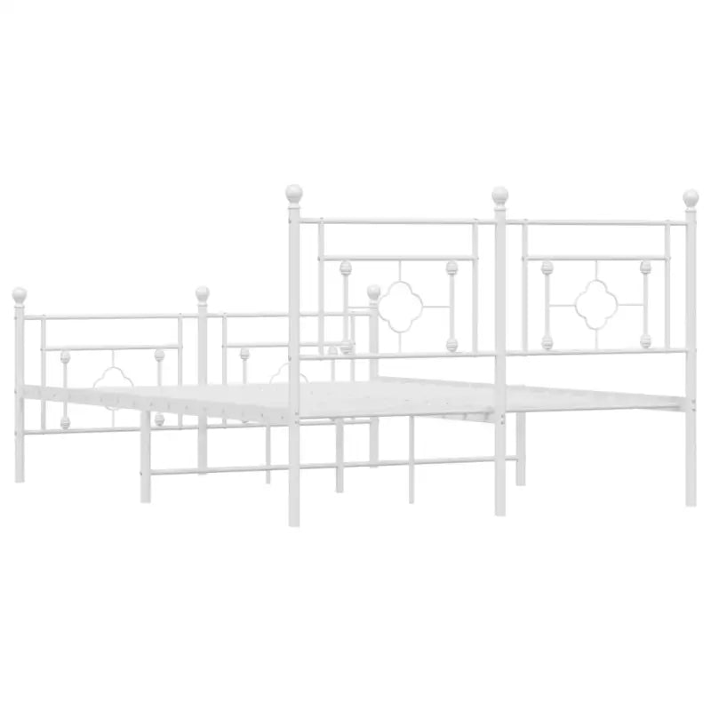Klassiek metalen bedframe met extra opbergruimte en metalen latten - Bedden & bedframes