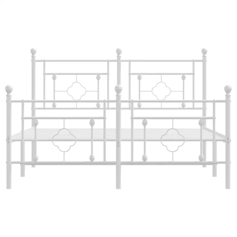 Klassiek metalen bedframe met extra opbergruimte en metalen latten - Bedden & bedframes