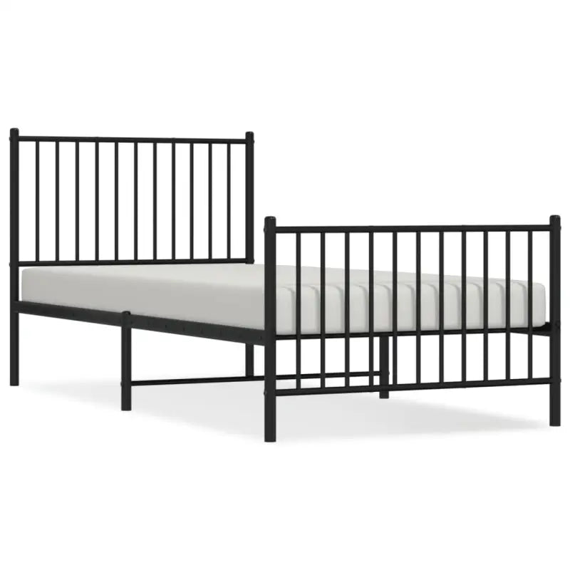 Klassiek metalen bedframe met extra opbergruimte en metalen latten - Bedden & bedframes