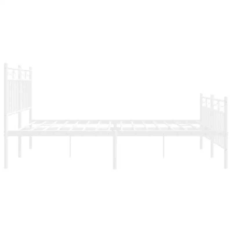 Klassiek metalen bedframe met extra opbergruimte en metalen latten - Bedden & bedframes