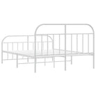 Klassiek metalen bedframe met extra opbergruimte en metalen latten - Bedden & bedframes