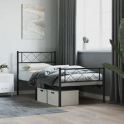 Klassiek metalen bedframe met metalen latten en extra opbergruimte - Bedden & bedframes