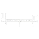 Klassiek metalen bedframe met stevige lattenbodem - Bedden & bedframes