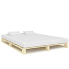 Klassiek palletbedframe van massief grenenhout voor elke slaapkamer - Bedden & bedframes