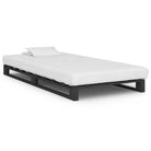 Klassiek palletbedframe van massief grenenhout voor elke slaapkamer - Grijs / 100 x 200 cm - Bedden & bedframes