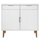 Klassiek Scandinavisch dressoir van massief grenenhout - Dressoirs & buffetkasten