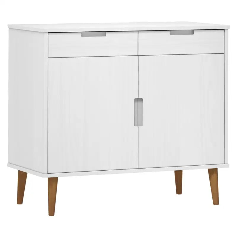Klassiek Scandinavisch dressoir van massief grenenhout - Dressoirs & buffetkasten