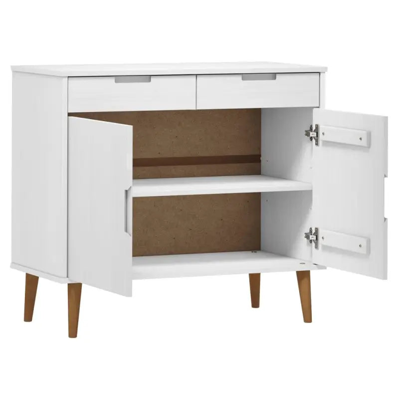 Klassiek Scandinavisch dressoir van massief grenenhout - Dressoirs & buffetkasten